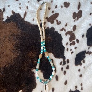 beaded shell necklace